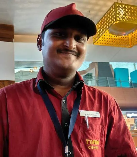 Premanand at the Tiffin Centre – Bengaluru Airport